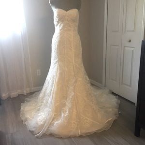 NWT Zac Posen Tulle Mermaid Wedding Gown Size 6